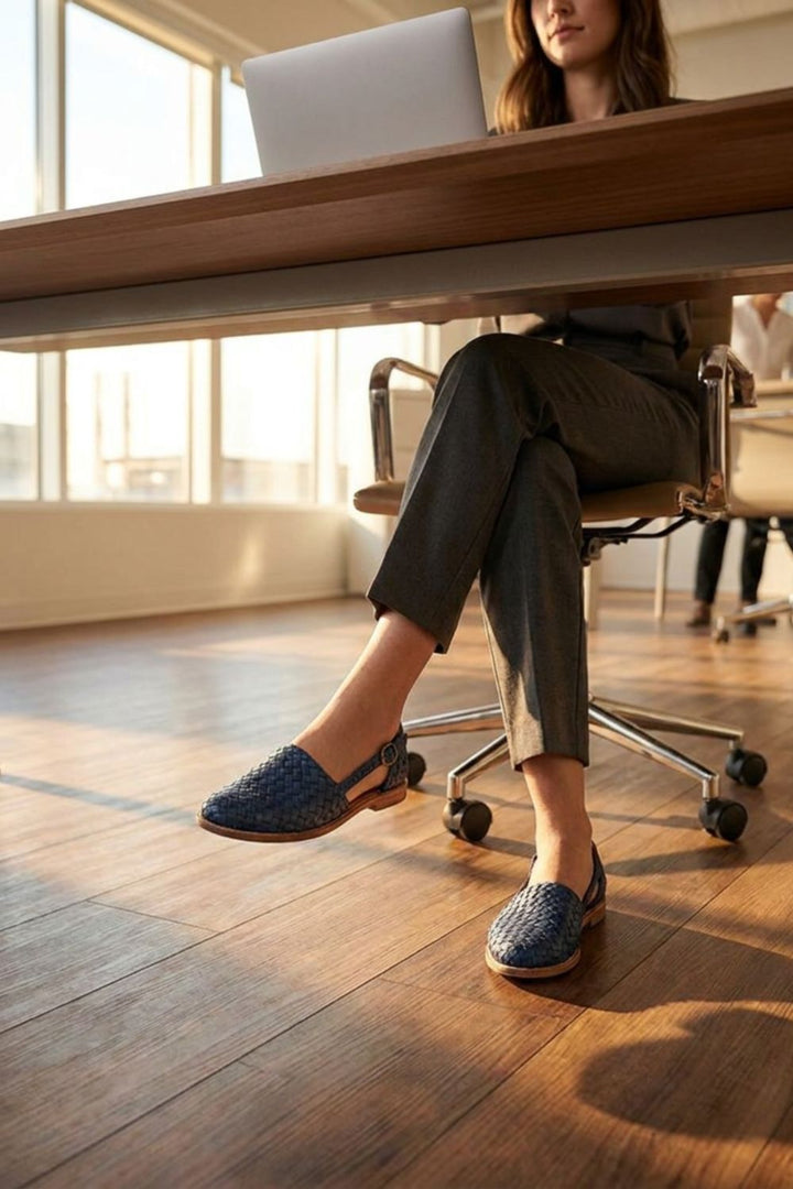 Damen Spitze Mules | Geflochten