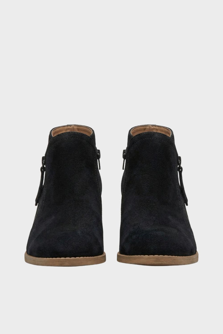 Damen Wildleder Stiefeletten | Blockabsatz