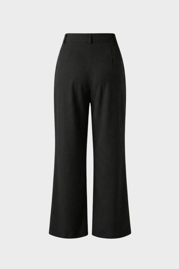 Stoffhose Damen Weite Hose mit Hoher Taille