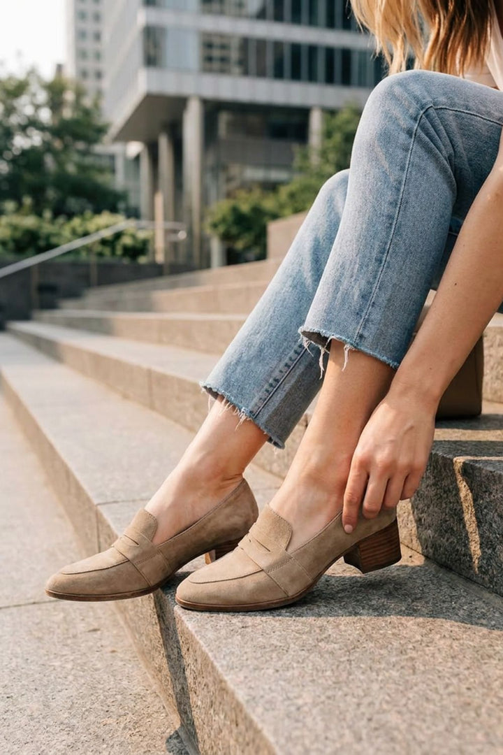 Damen Penny Loafer | Wildleder