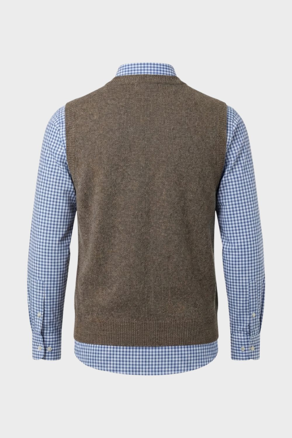 Strickweste Herren mit V-Ausschnitt und Knopfleiste
