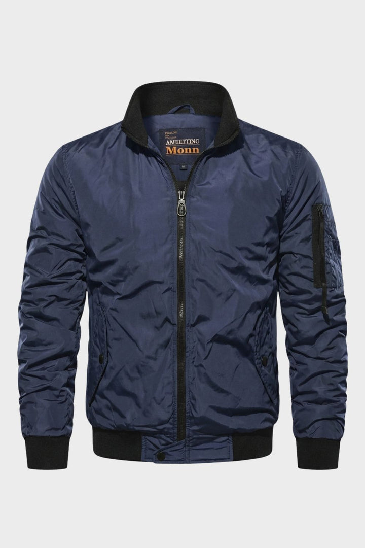 Bomberjacke Herren mit Reißverschluss und Stehkragen – Model 2