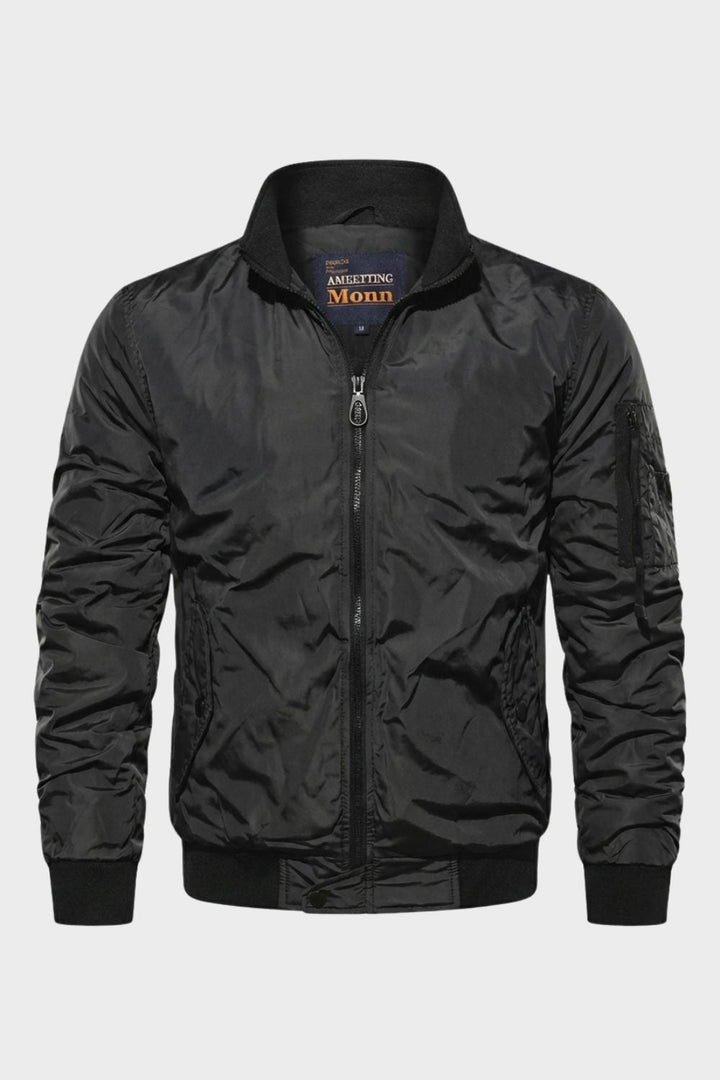 Bomberjacke Herren mit Reißverschluss und Stehkragen – Model 2