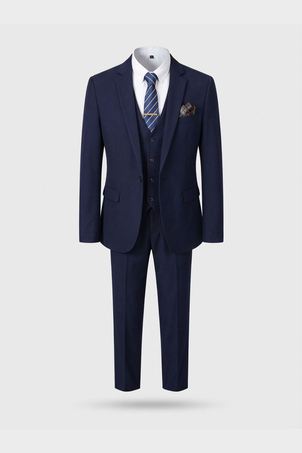 Anzug Herren Dreiteiler Slim Fit