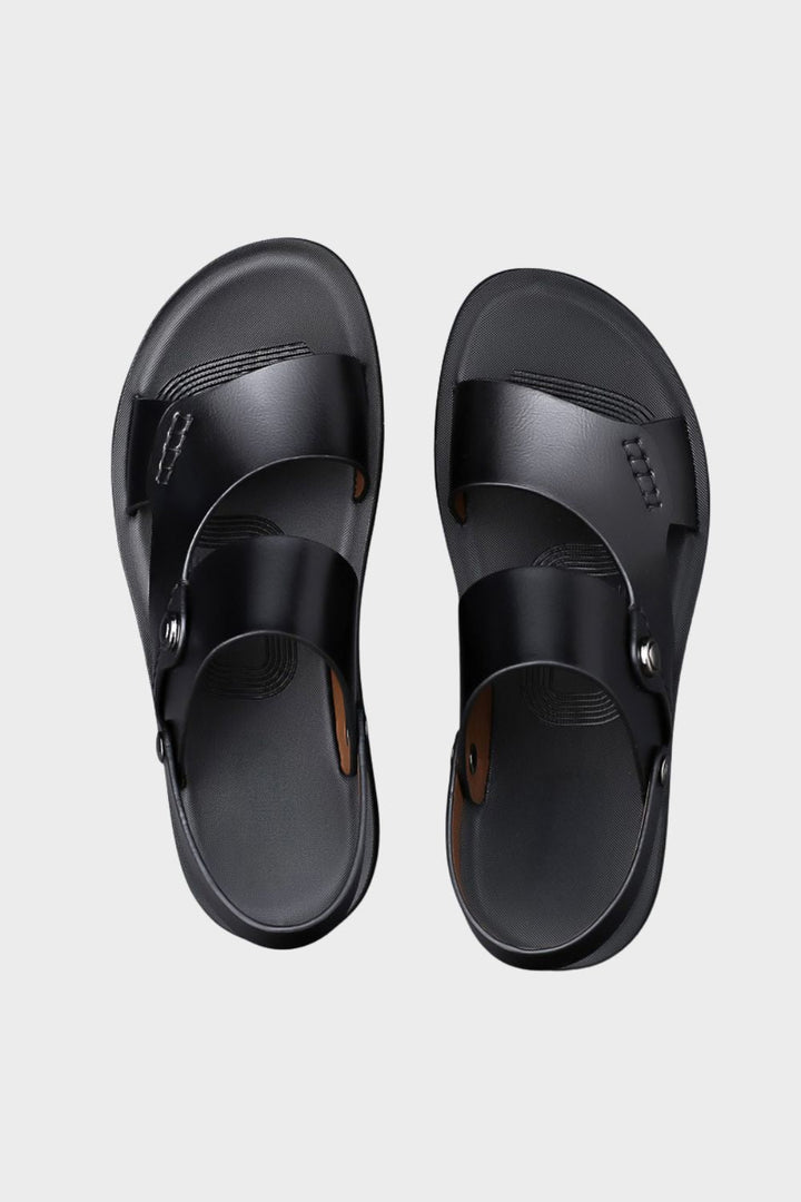 Herren Leder Sandalen mit verstellbarem Riemen