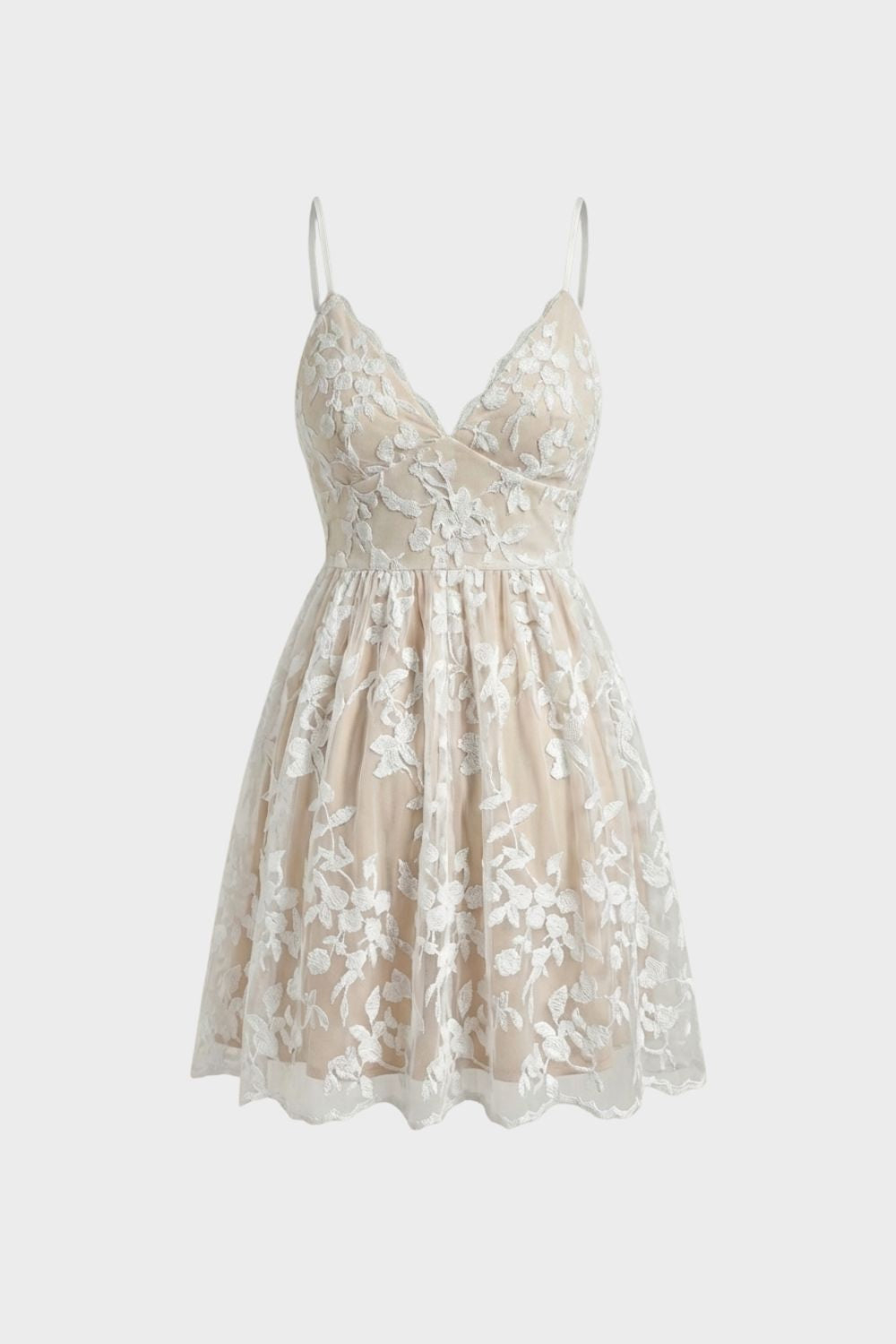 Damen Floral Minikleid – Spitze – Hauptansicht