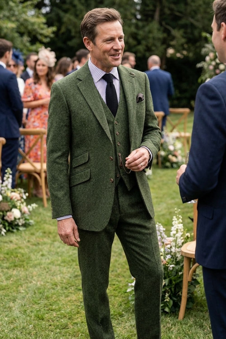 Herren Tweed Anzug | Dreiteiler