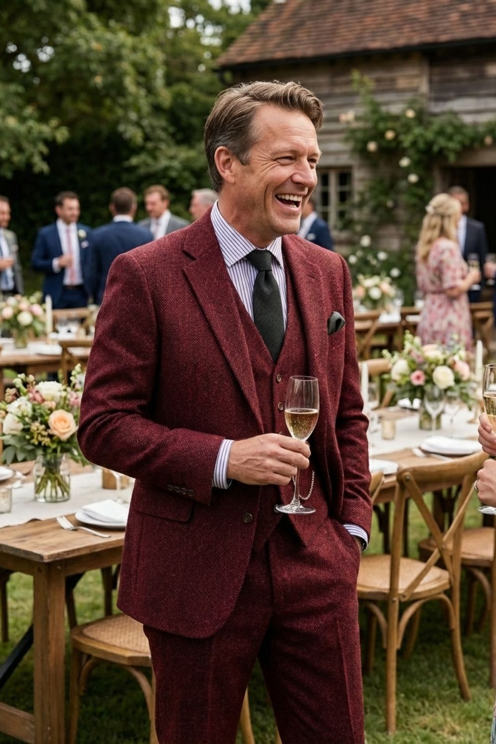 Herren Tweed Anzug | Dreiteiler