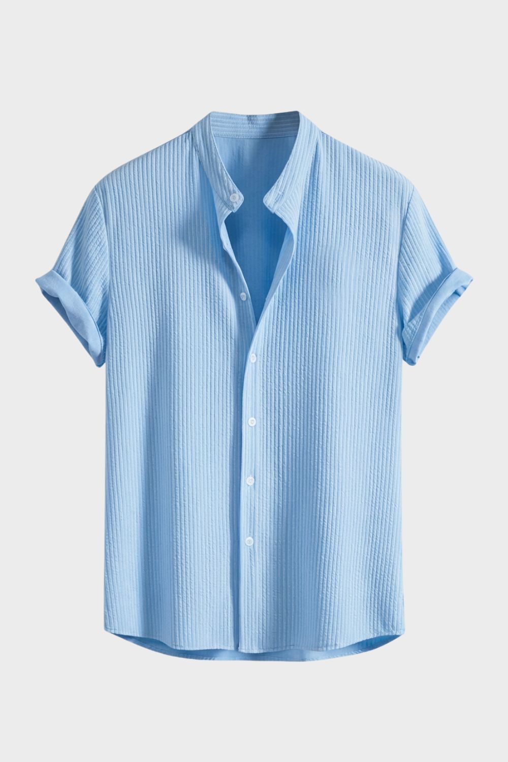 Herren Italo-Hemd – Stand-Collar – Lifestyle-Look