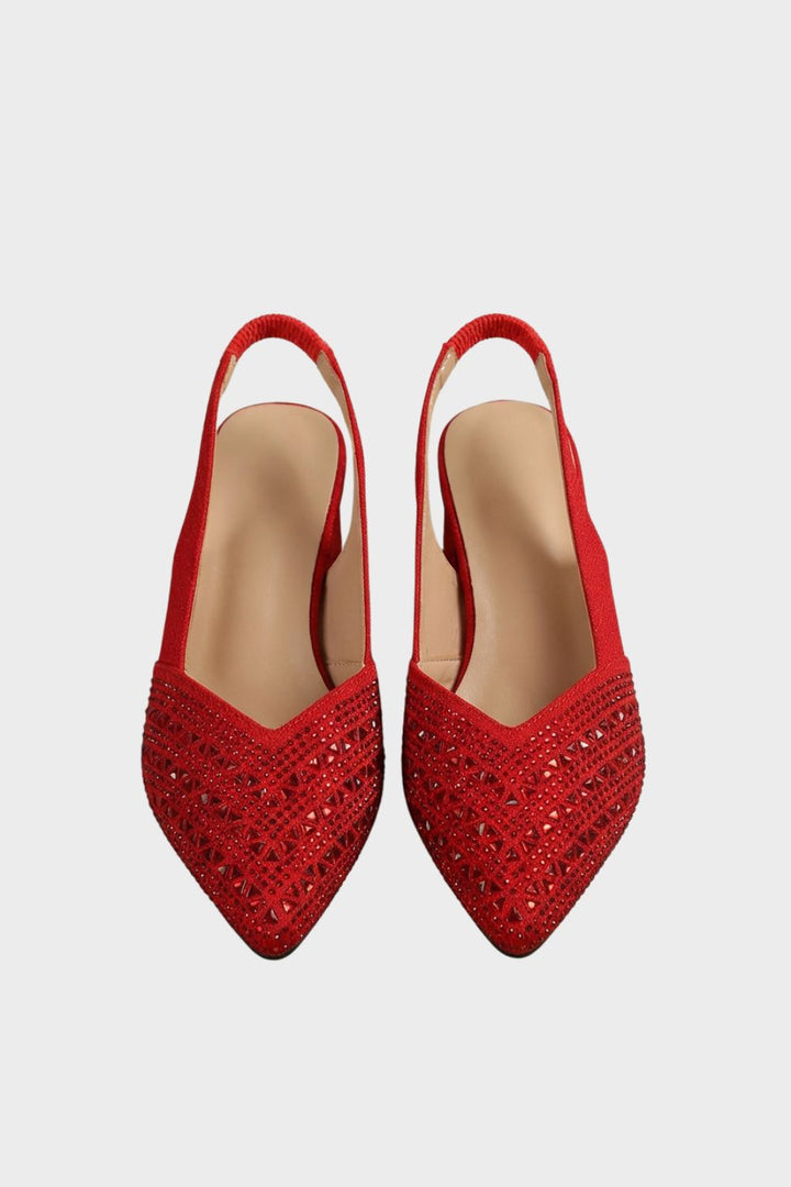 Damen Slingback Pumps | Strass