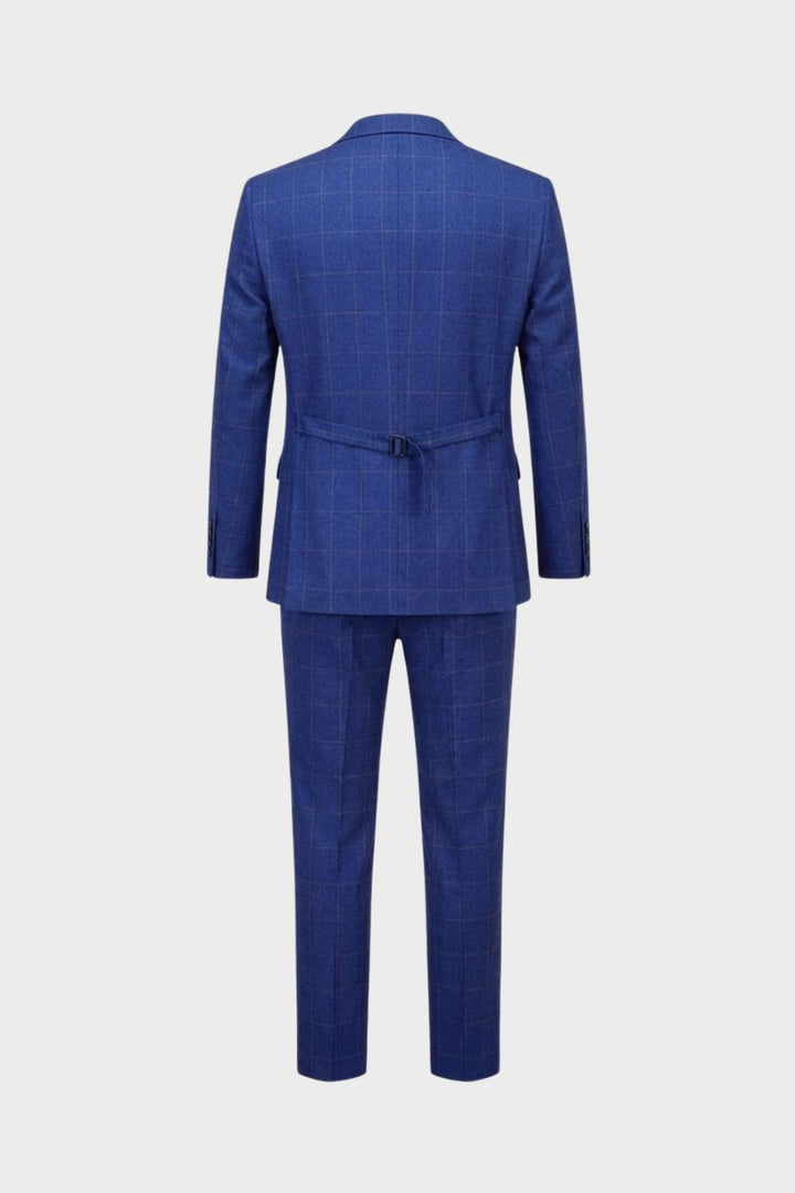 Herren Anzüge – Dreiteiliger Anzug mit Zwei-Knopf-Blazer, Weste und moderner Passform