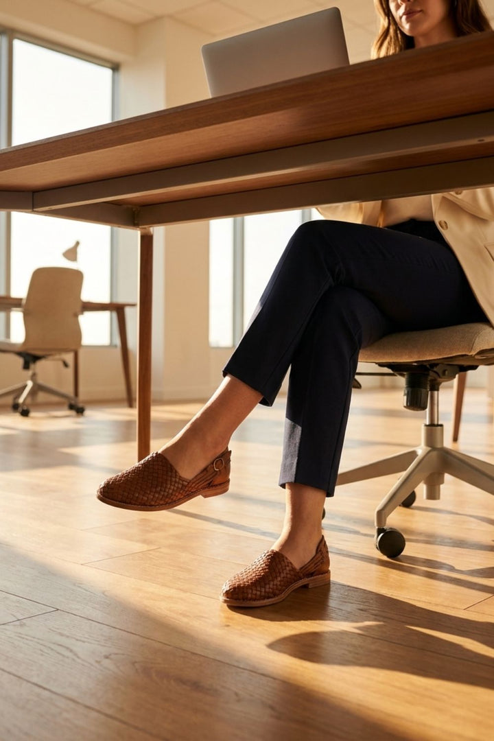 Damen Spitze Mules | Geflochten